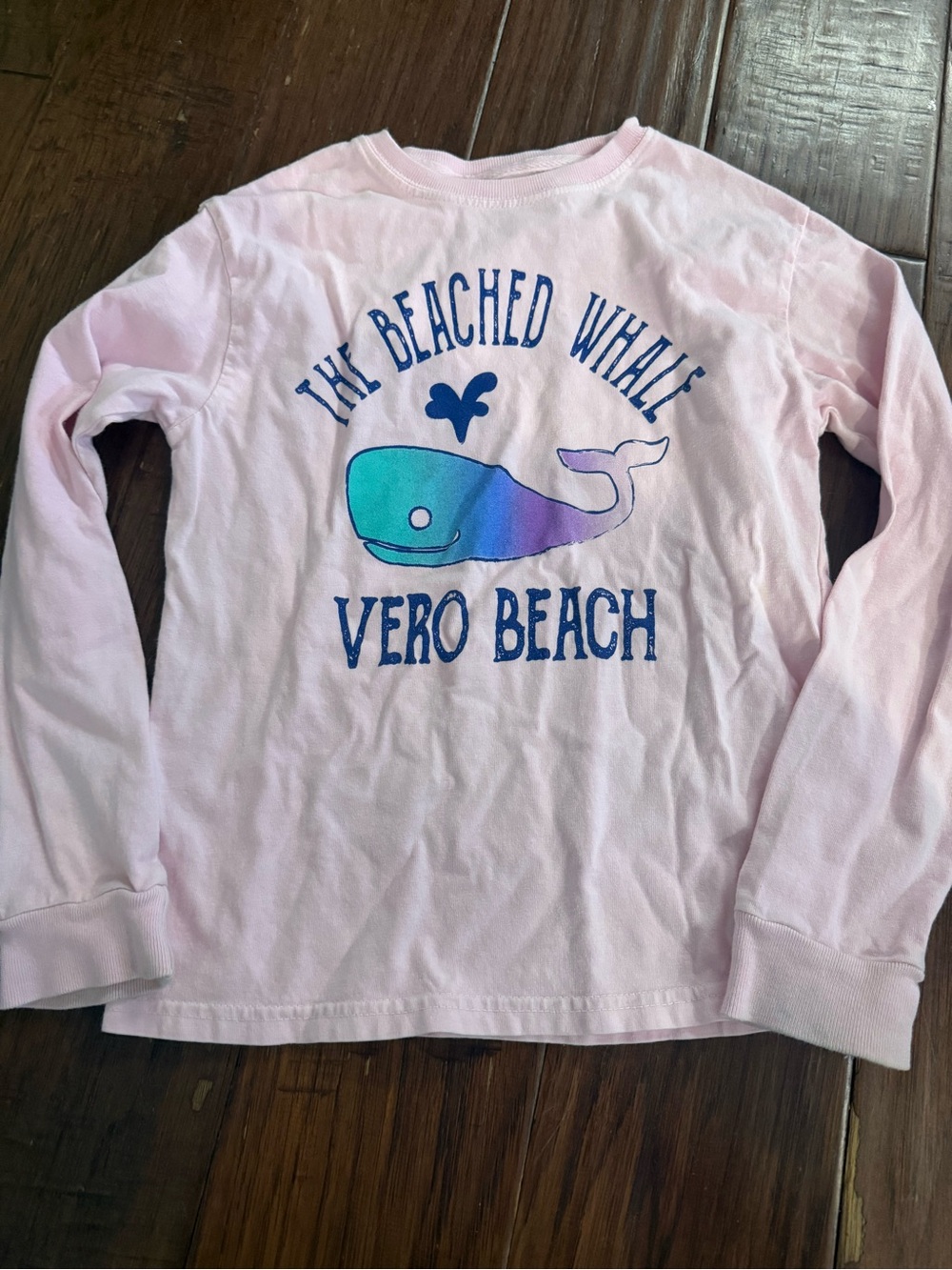 Blue 84 Pink Long-Sleeve Vero Beach Whale Tee